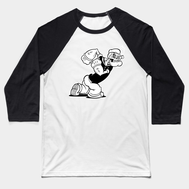 sailor man Baseball T-Shirt by numbskull